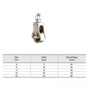 Trawlblok Hot Dip Galvaniserede TR-blokke