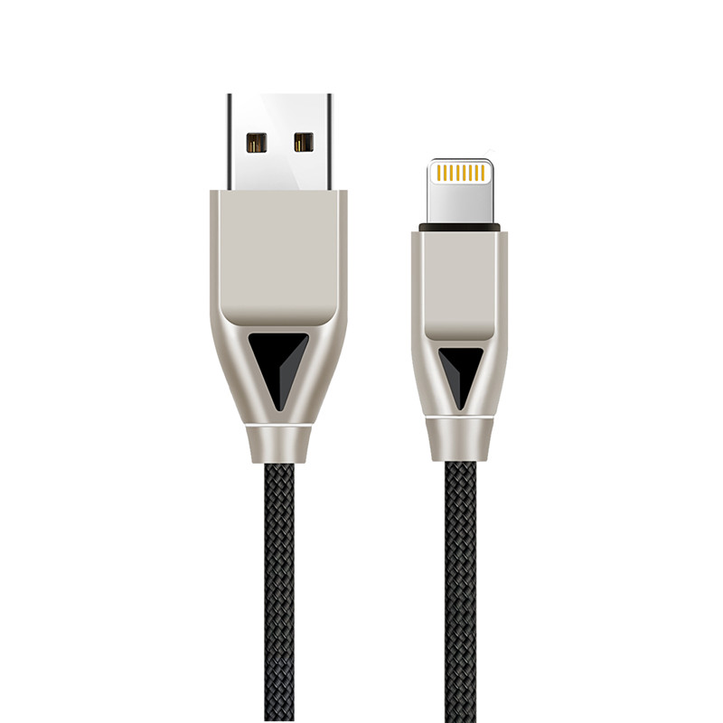 KPS-8449CB nylon USB-kabel -diamond type-c / belysning / mikro