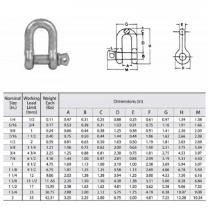 US Type Drop Forged Screw Pin Chain Chain Shackle