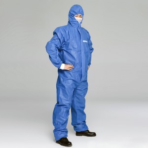 Type 5/6 SMS Coverall Engangs hvid SMS Polypropylen overalls