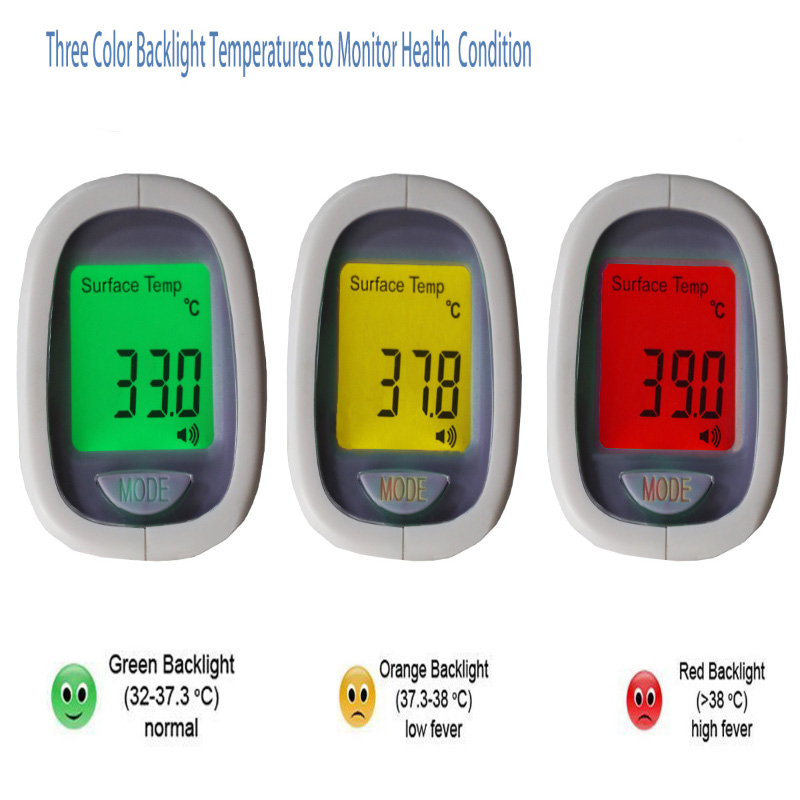 Valgt kvalitet Elektronisk menneskelig kropstemperatur Infrarødt termometer Digital