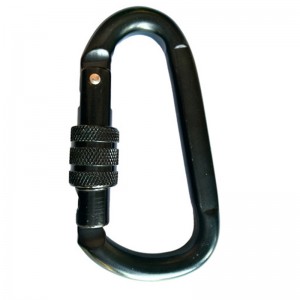 Carabiner af aluminium med ledningsport AC-03