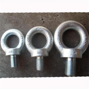Carbon Steel Drop Forged Galvanized Lifting DIN580 Eye Bolt