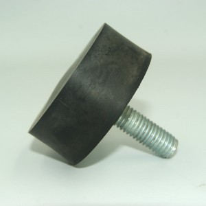 Tilpasset gummi støddæmper af hanetype med skrue til maskiner