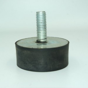 Tilpasset gummi støddæmper af hanetype med skrue til maskiner
