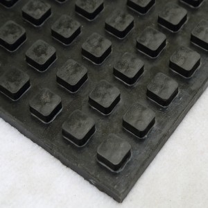 Honeycomb mønster Anti vibration Gummimåtte gummi ark til gård