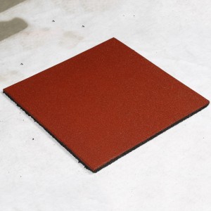 Anti-slip farverig Rubbe-udlæggergummi-gulvflise til børnehaver