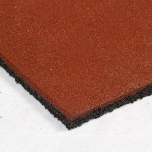 Anti-slip farverig Rubbe-udlæggergummi-gulvflise til børnehaver