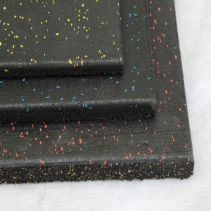 Elastisk gym af høj kvalitet Gummi gulvfliser gummi gulvmåtte til kontor og værksted