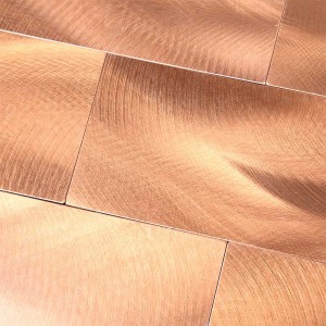 Subway metal aluminium mosaikskræl og stick fliser klistermærker til køkken backsplash