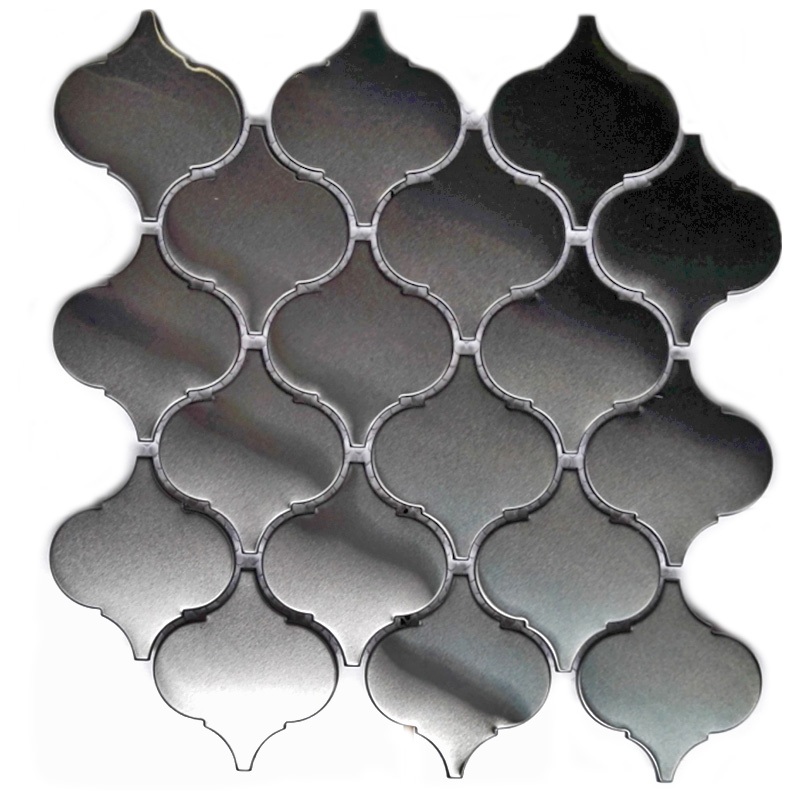 Nyt design vægflise rustfrit stål lanterne form Mosaic fliser til køkken backsplash
