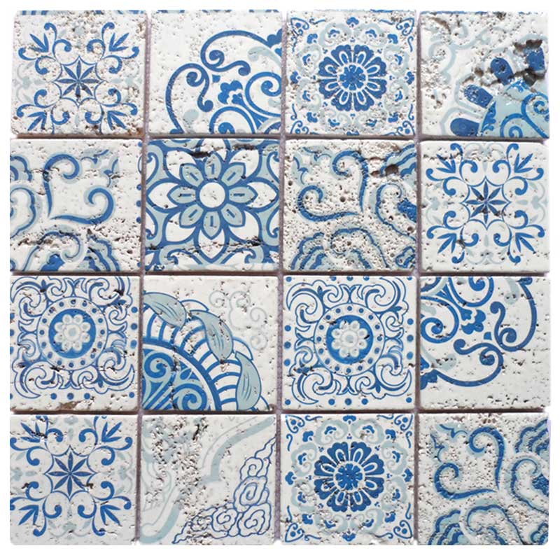 Mode marokkansk stil vand-jet marmor Mosaik til backsplash fliser