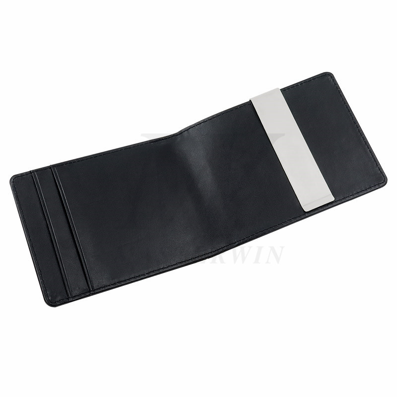 PU / metal kreditkortpose med pengeklip_B86398-R1