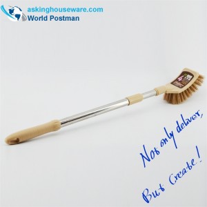 AK91001 Akbrand toiletbørste Elastisk rustfrit stålrør firkantet børstehoved