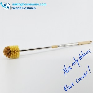 Akbrand toiletskål børste Elastisk rustfri stålrør