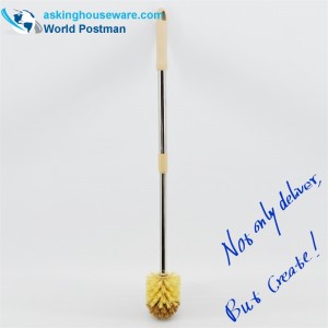 Akbrand toiletskål børste Elastisk rustfri stålrør