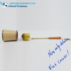 Akbrand toiletskål børste sæt strand håndtag med holder Caddy