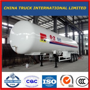 60000 liter Tri-Axle Propan LPG Gas Transport Tanker Semi Trailer Gas Tank Trailer Propan Trailer LPG Tank Trailer LPG Trailer Komprimeret gas Trailer