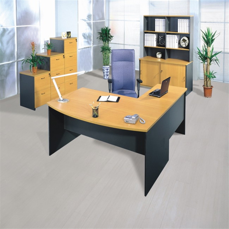 melamin kontormøbler (laminatmøbler, MFC) til australsk marked, skriveborde, arbejdsstation og skabe