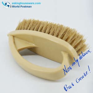 Akbrand Lille skurebørste med buet plasthåndtag