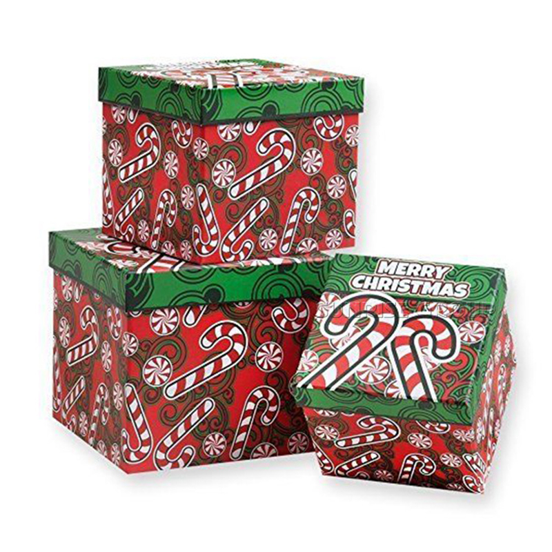 Brugerdefineret design julegave emballage kage kasse