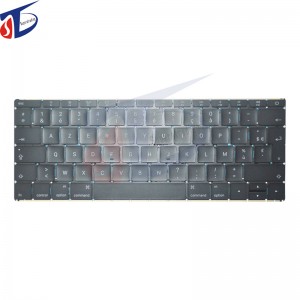 Splinternyt tastatur med arabisk, tysk. Fransk, Spanien, Schweiz, Italien, Norge til Apple Macbook Pro Retina 12 '' A1534