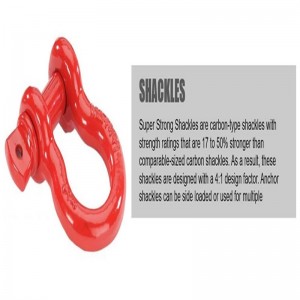 Drop Forged galvaniseret G210 stål d-kæde / skruetappaksel