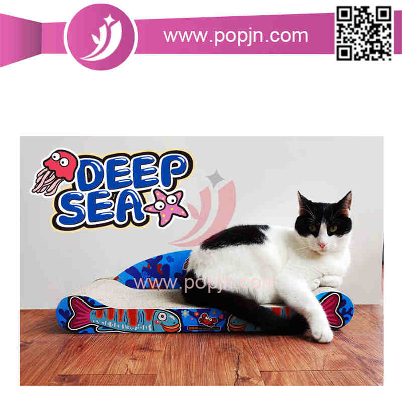 Genanvendelig ridseplads skrabepude Lounge Bed Bølgepap Cat Cat Scratcher