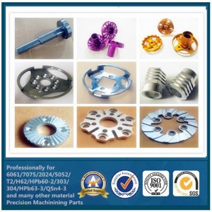 CNC-behandling af anodiserede aluminiumskomponenter, der bearbejder dele i Kina fabrik