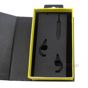 Brugerdefineret papir Håndlavet øretelefonemballage Magnetisk lukning Headset Box