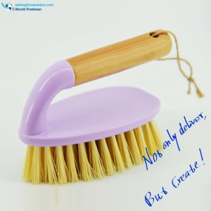 Akbrand Bambushåndtag Skrubning Rengøringsbørste Sko Børste Tøjbørste