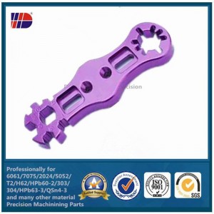 Specialtilpasset maskindele Precision CNC-bearbejdningsdele med aluminium