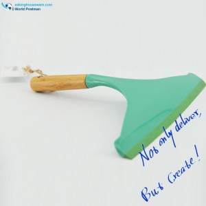 Akbrand Bamboo Handle Window Squeegee Wiper i Tiff. Farve