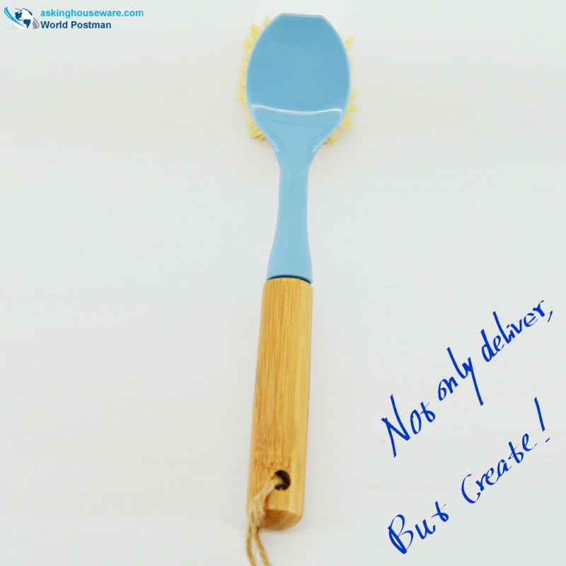 Akbrand Bamboo Handle Dish Cleaning Pensel i himmelblå farve