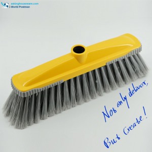 Akbrand Plastic Broom Head med firkantet blød TPR Bordure