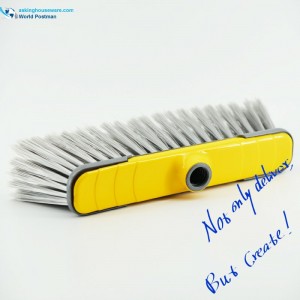 Akbrand Plastic Broom Head med hårdt PP Bordure