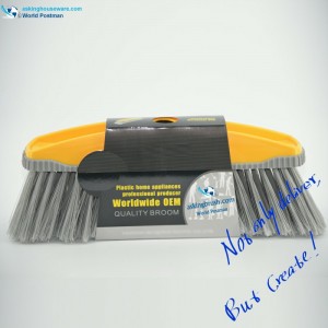 Akbrand Big Plastic Broom Head med H-formbørsteplade Bordure