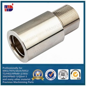 præcision bearbejdning cnc drejning af rustfrit stål i aluminium