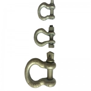 Drop Forged US Type G209 Skruetappen Bow Shackle / Marine Bow Shackle