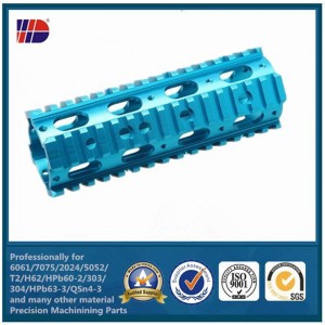 OEM anodiseret aluminium 6061 7075 præcision CNC-bearbejdningsdel med farveanodiser