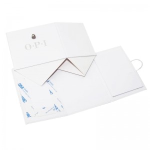 Brugerdefineret udskrivning Sølvfolie-logo Glanset laminering Sammenfoldelig emballagepapirboks