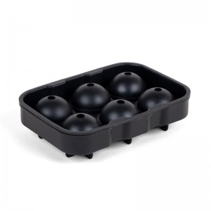 6 rum Silicon Ice Cube Ball Maker Mold Sphere Mold Party Bakke Round Bar