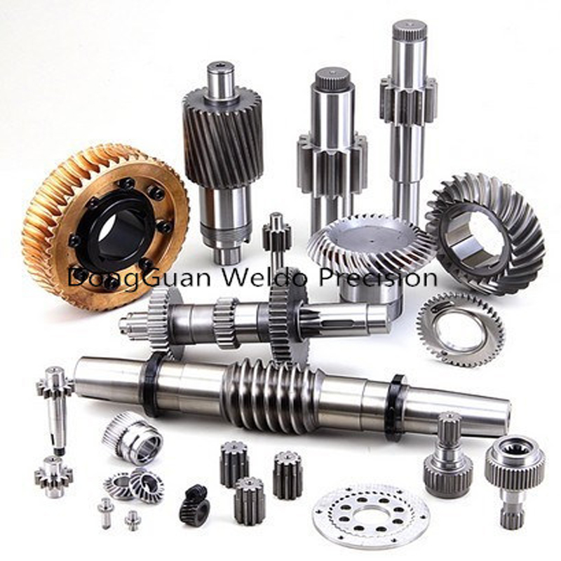 Præcision rustfrit stål / stål metal CNC Drejning W / C gear dele