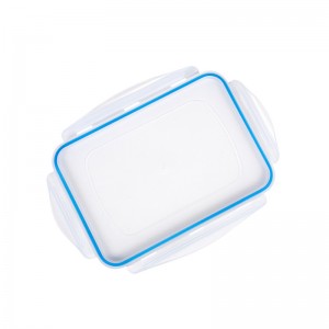 Køkken BPA-fri plastik lækage bevis kornopbevaringsbeholdere med låse låg - Sæt med 4 (122,99 oz / 3,6L)