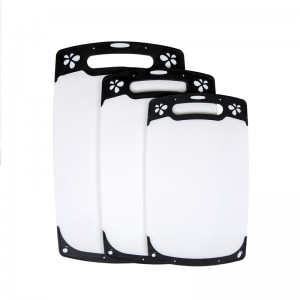 Unikt antiskriddesign Flere størrelser Plastisk køkkenhakkebordssæt