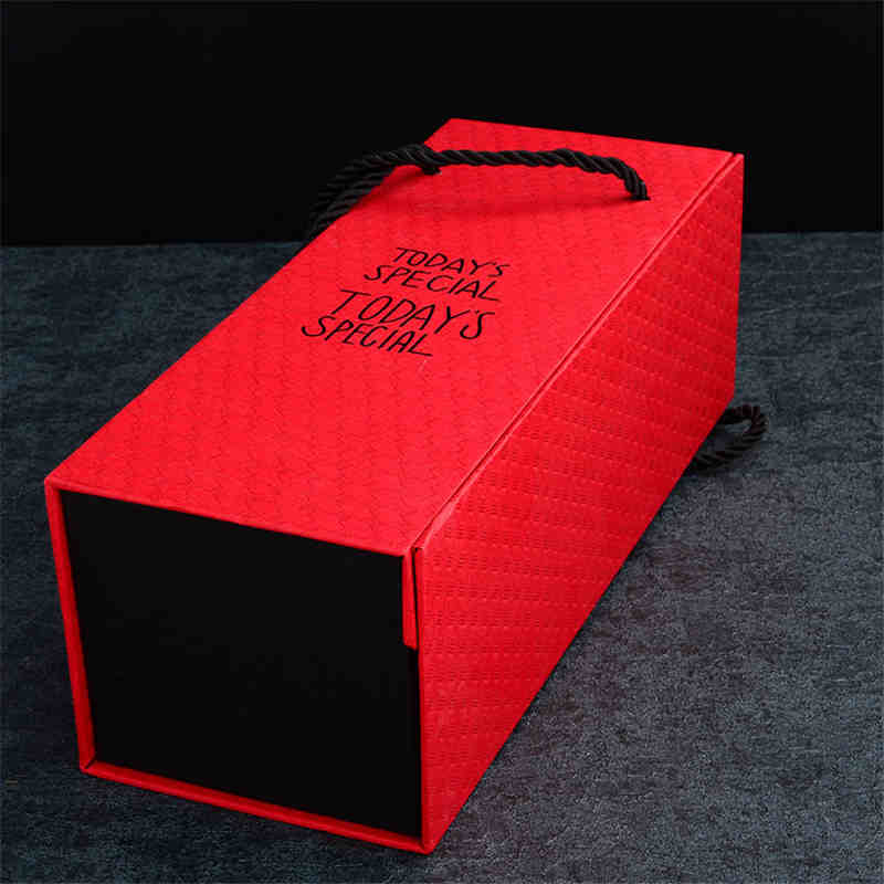 Brugerdefineret luksus gavepapir karton mat sort æske emballage