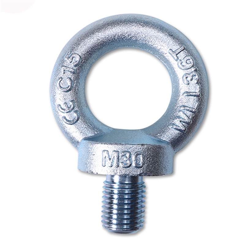 Galvaniseret zink DIN580 M16 øjenbolteskrue Ring-pull bolt af fastgørelsesorgan