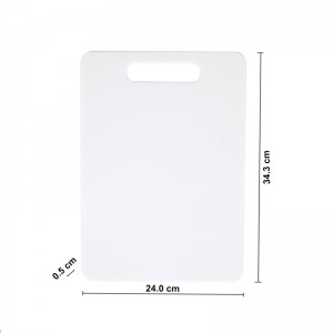 BPA-fri opvaskemaskine sikker Holdbar hvid skridsikker plastikskæreplade