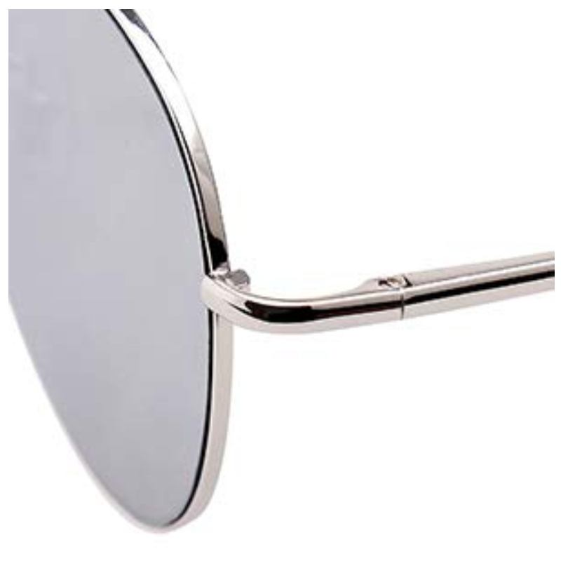Klassisk aviator spejlet fladobjektiv solbriller metalramme med fjederhængsler - flere spejllinser farver solbriller