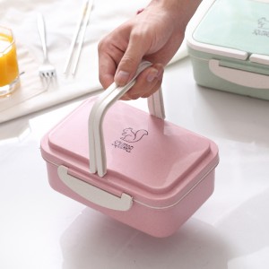 Lækfast med 3 rum BPA-fri Bento frokostcontainere til børn